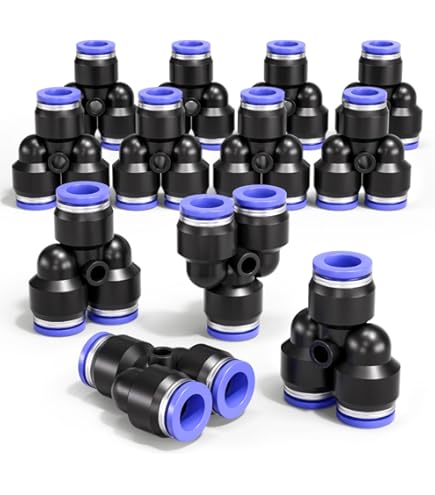 Connettori Pneumatici Y 12mm - 3pz Raccordi Rapidi Per Aria E Idraulica - Foto 9