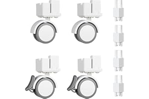 BUCATSTATE Cage 2.0 Universal Wheel & Stacking Accessories, Cage 2.0 Accessories That Support Moving and Stacking, Only for Bucatstate Metal Cages 2.0, Not for Cage 3.0 (White)