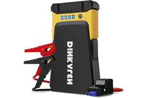 ‎DINKALEN DINKALEN Avviatore Batteria Auto, 1200A 15800mAh Avviatore Emergenza per Auto (Motori Fino a 8.0L Benzina/6.5L Diesel), Avviatore Auto Con Torcia a LED e Quick Charge 3.0