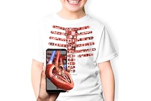 AR+ Body Planet Camiseta Realidad Aumentada educativa (L) Cuerpo Humano