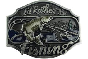 Daisybaby Novelty Fishing Belt Buckle Men's Simple Western Cowboy Animal Belt Buckles 5 Styles