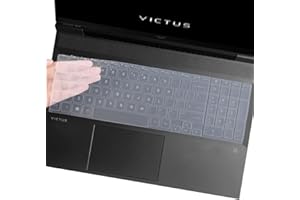 UUONDO Tastaturabdeckung für HP Victus Gaming Laptop 15,6 Zoll 15-fb0028nr/fa0025nr/fa0031dx/fa0747nr 15t-fa000 15z-fb000,HP Victus 16-d0020nr/d 0030nn r/d1010nr/e0010nr/e0020nr Protector-Clear…