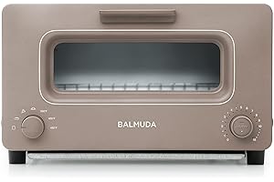 BALMUDA The Toaster | EU VERSION - 220v & Type C Plug| Steam Oven Toaster | 5 Cooking Modes - Sandwich Bread, Artisan Bread, Pizza, Pastry, Oven | Compact Design | Baking Pan | Taupe