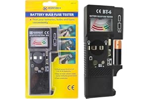 BARGAINS-GALORE Battery, Bulb Fuse Tester 3 In 1 - For House Or Car | Quick Handheld Checker | 9V Button Cell | Testing Hand Tool | Check Lighting cell | Diy, Home | Universal