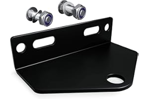 Noa Store Robuste Kugelkopf Anhängerkupplung für Rasentraktor - inkl. Montagematerial - Perfekt für Rasentraktor Zubehör, Fahrrad-Anhänger und mehr - 12,7 cm - Schwarz