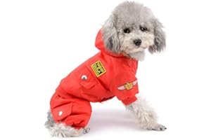 Pegasus Selmai Combinaison à capuche imperméable pour chien en polaire