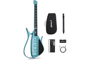 Enya Cyber-G Guitare intelligente sans cordes, guitare de voyage pliable,boîte à rythmes et ligne de basse, 20 sons d'instruments,pour débutants et adultes
