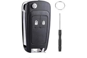 Chaexii Vauxhall Key Fob,Car Key Case Replacement for Opel Vauxhall Insignia Astra Meriva Zafira Movano Mokka Adam Corsa Key Cover,2 Buttons Astra Key Repair Kit + Keyring ＆ Screwdriver