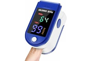 BAAQII Finger Pulse Oximeter with LED Display - Family Medical Health -Finger Blood Heart Oxygen Saturation Meter Spo2 Monitor