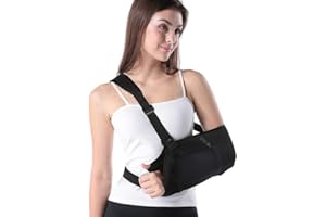 Doact Arm Sling - Avant-Bras Immobilisateur Réglable Épaule Poignet Coude Antidémarrage pour Coude du Poignet Fracturé et Fracturé Blessé, Apte à Hommes et Femmes Main Gauche et Droite