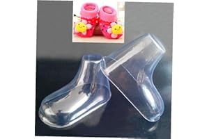 RULUTI 20 Pc/Lotto di Plastica del Piede Modello Sock Stampi Incollare Bambino Fondente Bottini Formazione per Estrusione Regalo 'Esposizione Scarpe Packaging