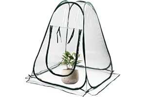 QINGYIWL Serra in pellicola, 70 x 70 x 80 cm, per lo svernamento, per piante, casa di crescita, resistente all'inverno, mini serra per balcone e giardino