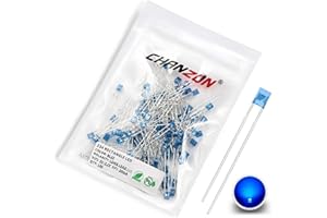 CHANZON 100pcs 2x3x4 lumières à diodes LED bleues diffuses