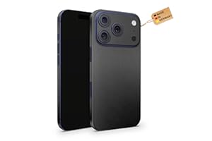 TF Skins Skins kompatibel mit iPhone 17 Pro, Skin Schutzfolie 360° Full Coverage mit Logo Ausschnitt (Matt Schwarz)