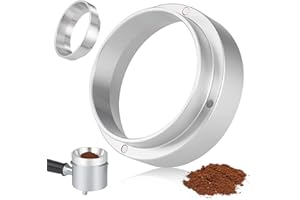 Huiguli 51mm Kaffee Dosierring, Espresso Dosiertrichter universal Kaffeedosierring Siebträge Trichter Fülltrichter Aluminium Kaffee-Ersatztrichter mit magnetischem für Kaffeemaschine