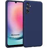 Microsonic Matte Silicone Samsung Galaxy M34 5G i&ccedil;in Kılıf Lacivert [Galaxy M34 5G ile Uyumlu Kılıf - Lacivert]