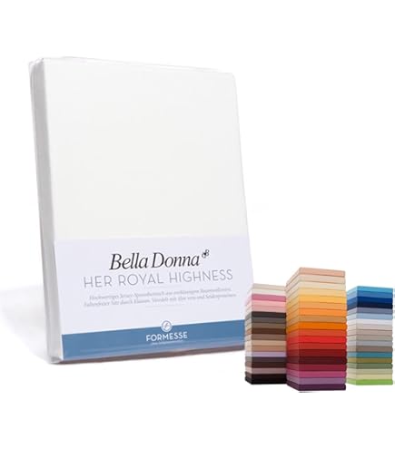 Formesse Bella Donna Boxspring-Topper Spannbetttuch „La Piccola“ – 140x200 Cm, Weiß