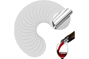 TAIVIN 20 Pezzi Salvagoccia Vino,Versatore di Vino in Alluminio,Versatore di Riutilizzabili in Alluminio,Adatto per Bottiglie di Vino, ristoranti, Bar, Famiglie e Feste (20 Pezzi)