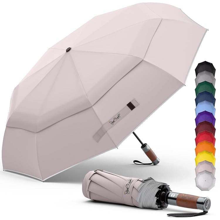 Parapluie Automatique Pliable DORRISO – Ouverture/fermeture En 1 Sec – Compact, étanche, Anti-vent – Parfait Voyage