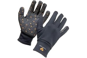 Shires Aubrion Patterson Winter Gloves in Black - Ladies Medium, Black