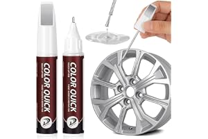 flintronic Retuscheringsfärg fälgar, 1 st (12 ml-silver | 2 i 1 Hjulreparationssats, anti-rost, retuschering av lättmetallfälgar för bil, lastbil, motorcykel, cykel, motorbåt