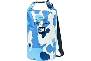 YUMQUA Waterproof Dry Bag Backpack 5L/10L/20L/30L/40L, Roll Top Floating Waterproof Storage Bags for Kayaking, Boating, Swimming, Hiking, Camping and Fishing