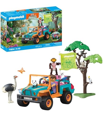 Playmobil 4828 – Buffle Africain Avec Zèbres – Vintage – Sans Boîte