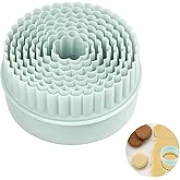 8 Pcs Round with Lace Cookie Cutters, Plastic Scone Cutter, Multifunctional and Reusable Cookie Molds, for Pastry, Sconesdoug