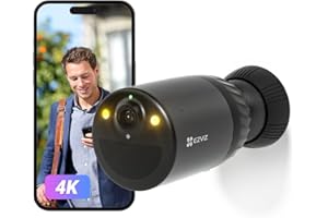 ‎EZVIZ EZVIZ BC1C Bezprzewodowa zewnętrzna kamera nadzorująca WiFi 1080P, żywotność baterii 210 j, kamera z bateriami 7800 mAh, wykrywanie osoby, kolorowy noktowizor, dwukierunkowy dźwięk, wodoodporny IP66
