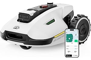 MAMMOTION YUKA 3000 Robot Tondeuse sans Fil Périphérique, NetRTK+Vision, Aucune Antenne RTK Requise, Recommandé 3000 m², Pelouse Semblable à Un Tapis, Disque de Coupe Double, Module 4G