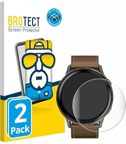 BROTECT Protection Intégrale 3D Incurvé Matte Pour Garmin Venu 3s 2 Pieces Couverture Complete Film Protection Ecran