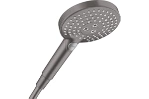 Hansgrohe 26530340 Ducha de Mano, Cromo Negro Cepillado, 3 tipos de chorro