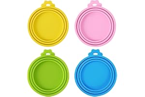 HCYANGZHANG Dosendeckel 4 StüCk Dosendeckel Katzenfutter Aufbewahrung Universelle Deckel FüR Tierfutterdosen Mehrweg, Silikondeckel FüR Dosen Zur Lagerung Von Lebensmitteln Deckel FüR Dosen