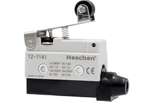 Heschen Poziomy przełącznik krańcowy TZ-7141 chwilray krótki siłownik dźwigni rolkowej AC 380 V 10 A pojedynczy bieg