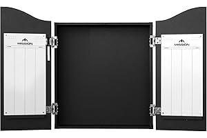 Mission Darts | Deluxe Heavy Duty Dartboard Cabinet With Markerboards