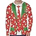 Produktbild Christmas Pullover Herren UFODB Männer Sweatshirt Weihnachten 3D Print Weihnachtspullover Mode Fit Sweatjacke Sweatshirtjacke Sportjacke Sweater Winterpullover