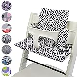 Babys-Dreams Sitzkissen Auflage Sitzkissenset für Stokke Tripp Trapp Hochstuhl *20 FARBEN* Ersatzkissen Kissen 2 teilig (Schwarz Weiße Karos) Babys-Dreams Sitzkissen Auflage Sitzkissenset für Stokke Tripp Trapp Hochstuhl *20 FARBEN* Ersatzkissen Kissen 2 teilig (Schwarz Weiße Karos)