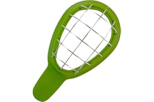 Fackelmann Cortador de Aguacate 16 cm, Apto para Abrir, Extraer el Hueso, Pelar y Cortar en Dados, Acero Inoxidable y Plástico Resistente, Apto para Lavavajillas, Color Verde Aguacate, 1 ud.