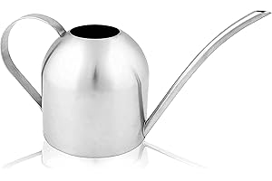 Homarden 30 oz. Stainless Steel Watering Can - Metal Watering Can with Long Spout to Prevent Spillage, Perfect Plant Watering Can for Outdoor and Indoor Plants -indoor watering can - Gift & Decoration