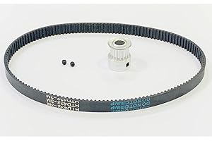 FLAVOR PLUS Poulie/engrenage/roue dentée de transmission + courroie dentée de transmission, de distribution compatible pour Monsieur Cuisine Connect et Monsieur Cuisine Plus, Silvercrest, Robot du