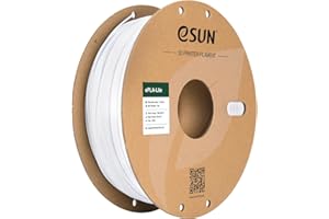 ‎ESUN eSUN PLA Filament 1.75mm, Modifiziertes 3D Drucker Filament PLA, Maßgenauigkeit +/- 0.03mm, 1KG Spule (2.2 LBS) 3D Druck Filament für 3D Drucker, Kühles Weiß