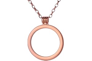 Morella Collar para mujer de acero inoxidable de 70 cm con colgante para monedas de 33 mm, en bolsa de regalo