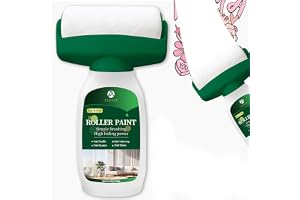 Uniiking® White Paint, 500g White Paints for Wall Touch up for Walls, Paint Roller Kit for Flat, Wall Paints Repair Kit Remove Stains, Scratches, Water-Based