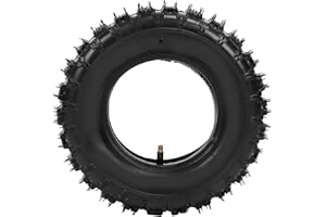 YYQTGG 13x5.00-6 Pneu, Tige en métal Droite Pneus de Moto Chambres à air Motif antidérapant en Caoutchouc Résistant à la Perforation pour Dirt Bike ATV Tondeuse à Gazon