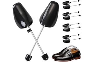 Zyluniy 5 Paia Tendiscarpe, Regolabile Adulto Scarpa Albero, Tendiscarpe Uomo Donna, Tendi Scarpe con Tensione Molla Bobina, Taglia variabile 39-47 per Scarpe Casual, Scarpe di Pelle