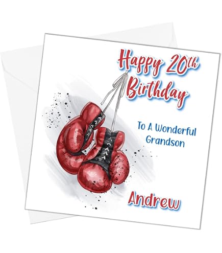 Boxing Birthday Card – Lustige Geburtstagskarte Für Boxer & Sportfans, A6 (12,7x17,8 Cm), Von LEMON LOCO