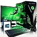 Produktbild VIBOX Computron 45 Gaming PC Computer mit Spiel Bundle, Windows 10 OS, 22 Zoll HD Monitor (4,3GHz Intel i5 6-Core Prozessor, Nvidia GeForce GTX 1070 Grafikkarte, 32Go DDR4 RAM, 240GB SSD, 3TB HDD)