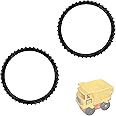 Tomy Big Loader Tyre Part Replacement - Construction Set Toy - Wheel Grip - Repair Motorised Chassis Truck - Compatible Palitoy 1977 - Big Big Loader - Thomas - Vintage Toy - Instructions - 2X Pack