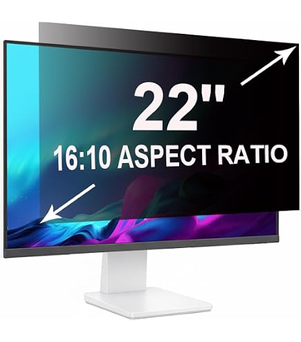 21,5-inch Computerprivacyscherm – Verwijderbare Anti-glare Filter, 16:9 Breedbeeld, Matte En Glanzende Zijde, Voor Laptop- En Desktopmonitoren