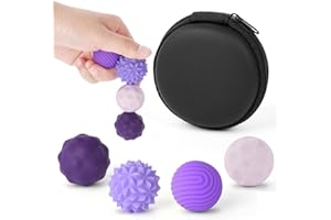 Ainiv Silicona Bolas Magnéticas Anti-Estrés, 4pcs Pelota Antiestres con Texturas Divertidas para Adultos y Niños Mano, Bolitas Magneticas Juguetes sensoriales (Púrpura)